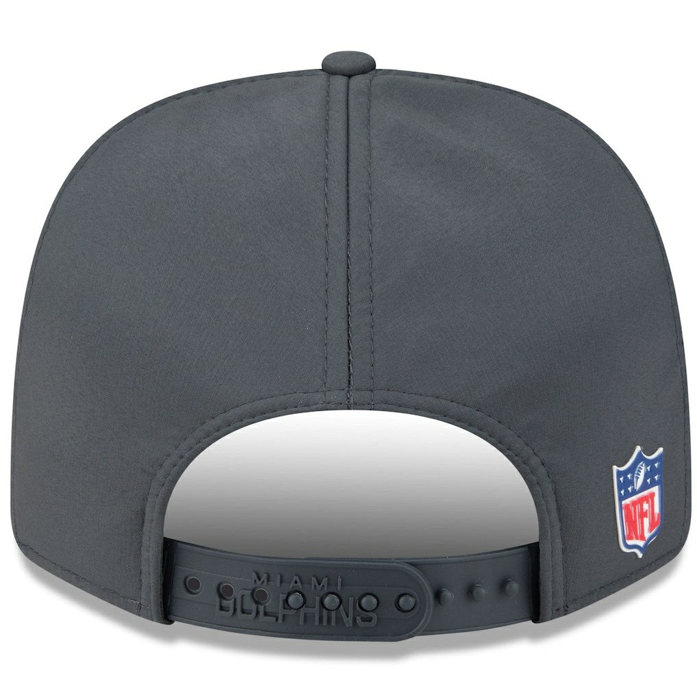 Miami Dolphins New Era 2025 Sideline Cold Weather 9SEVENTY Adjustable Hat Charcoal - NFL
