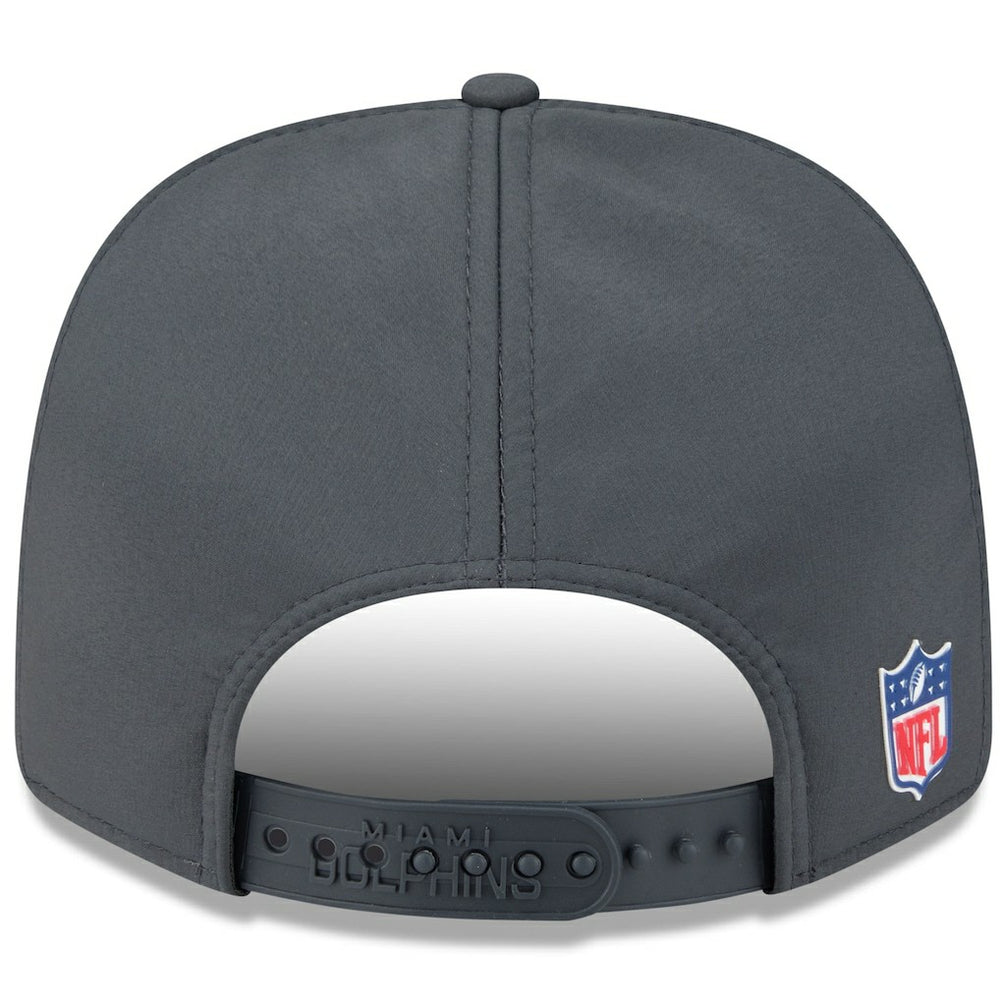 Miami Dolphins New Era 2025 Sideline Cold Weather 9SEVENTY Adjustable Hat Charcoal - NFL