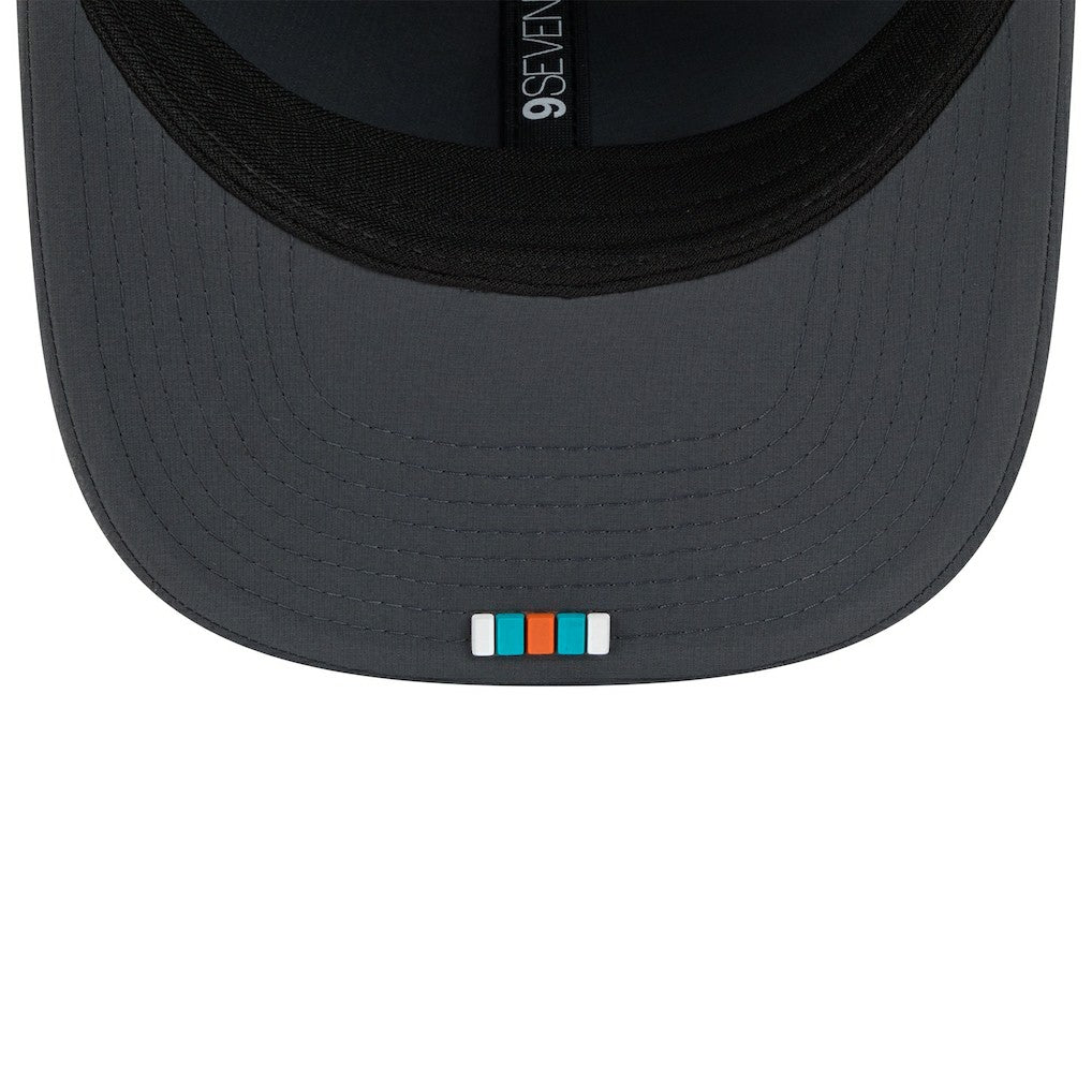 Miami Dolphins New Era 2025 Sideline Cold Weather 9SEVENTY Adjustable Hat Charcoal - NFL