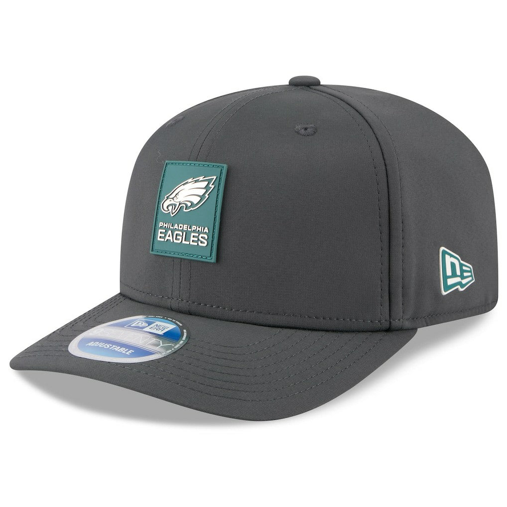 Philadelphia Eagles New Era 2025 Sideline Cold Weather 9SEVENTY Adjustable Hat Charcoal - NFL