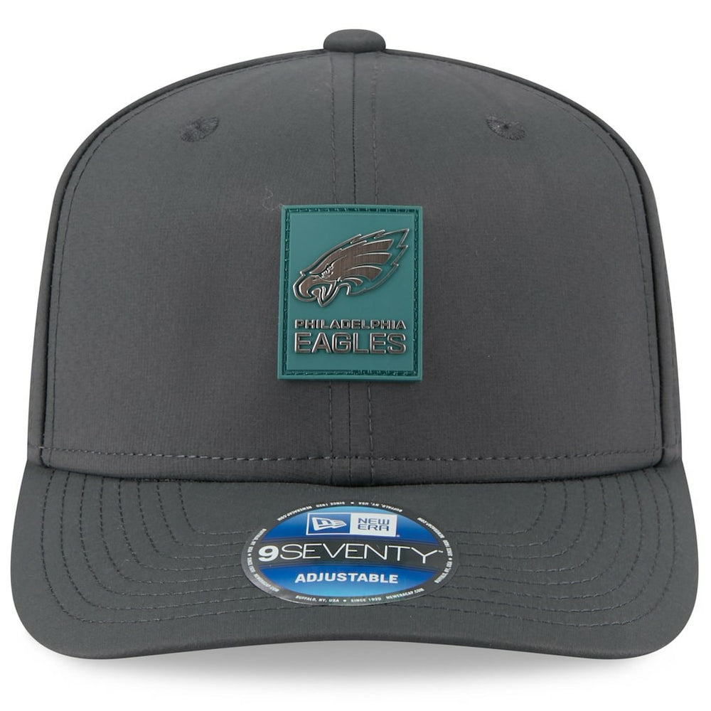 Philadelphia Eagles New Era 2025 Sideline Cold Weather 9SEVENTY Adjustable Hat Charcoal - NFL