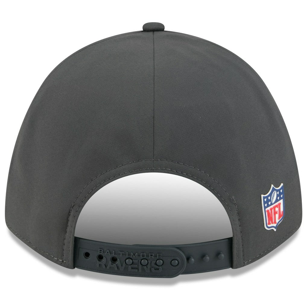 Baltimore Ravens New Era 2025 Sideline Cold Weather 9FORTY M-Crown Adjustable Hat Charcoal - NFL
