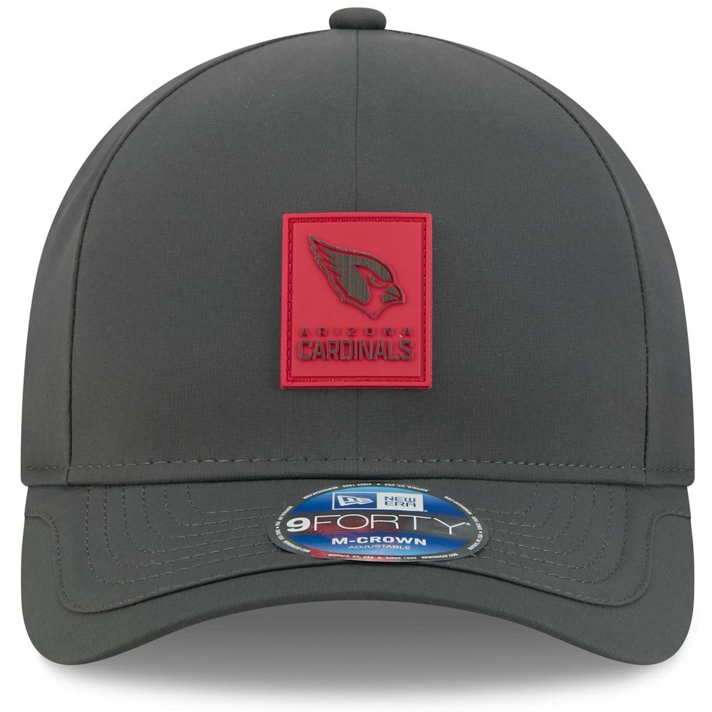 Arizona Cardinals New Era 2025 Sideline Cold Weather 9FORTY M-Crown Adjustable Hat Charcoal - NFL