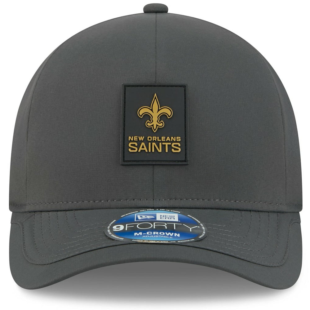 New Orleans Saints New Era 2025 Sideline Cold Weather 9FORTY M-Crown Adjustable Hat Charcoal - NFL