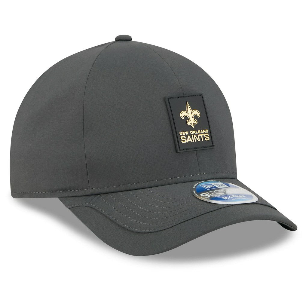 New Orleans Saints New Era 2025 Sideline Cold Weather 9FORTY M-Crown Adjustable Hat Charcoal - NFL