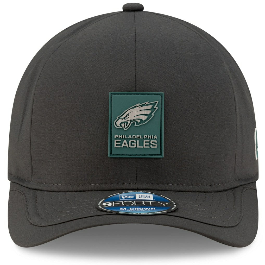Philadelphia Eagles New Era 2025 Sideline Cold Weather 9FORTY M-Crown Adjustable Hat Charcoal - NFL