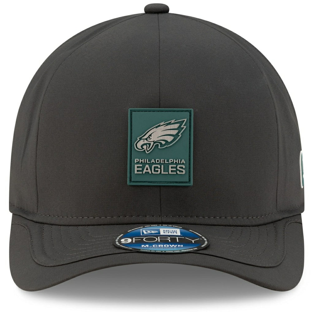 Philadelphia Eagles New Era 2025 Sideline Cold Weather 9FORTY M-Crown Adjustable Hat Charcoal - NFL