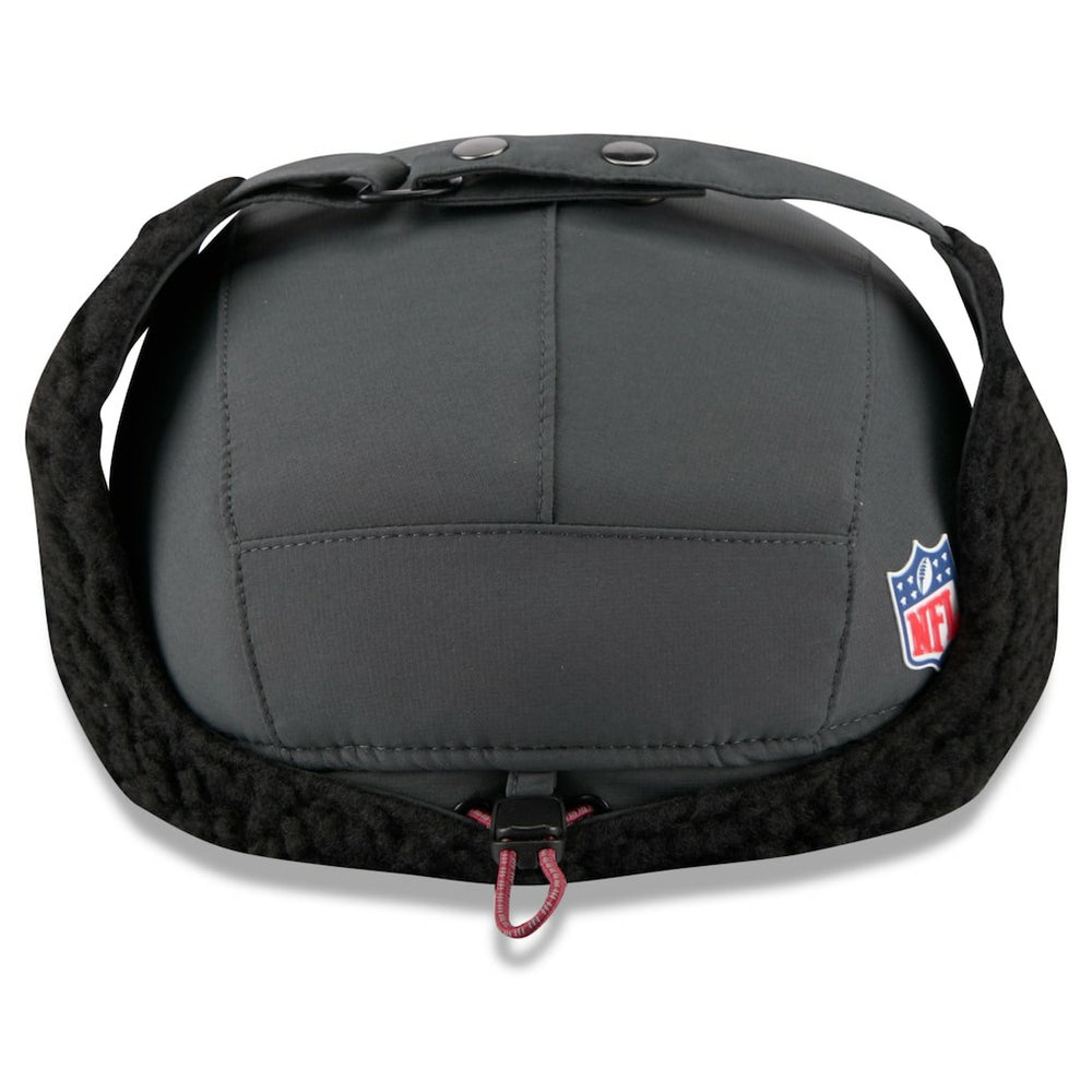 Washington Commanders New Era 2025 Sideline Cold Weather Runner Dog Ear Adjustable Hat Charcoal - NFL