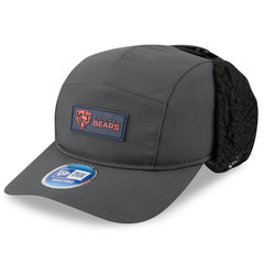 Chicago Bears New Era 2025 Sideline Cold Weather Runner Dog Ear Adjustable Hat Charcoal - NFL