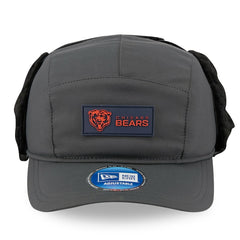 Chicago Bears New Era 2025 Sideline Cold Weather Runner Dog Ear Adjustable Hat Charcoal - NFL
