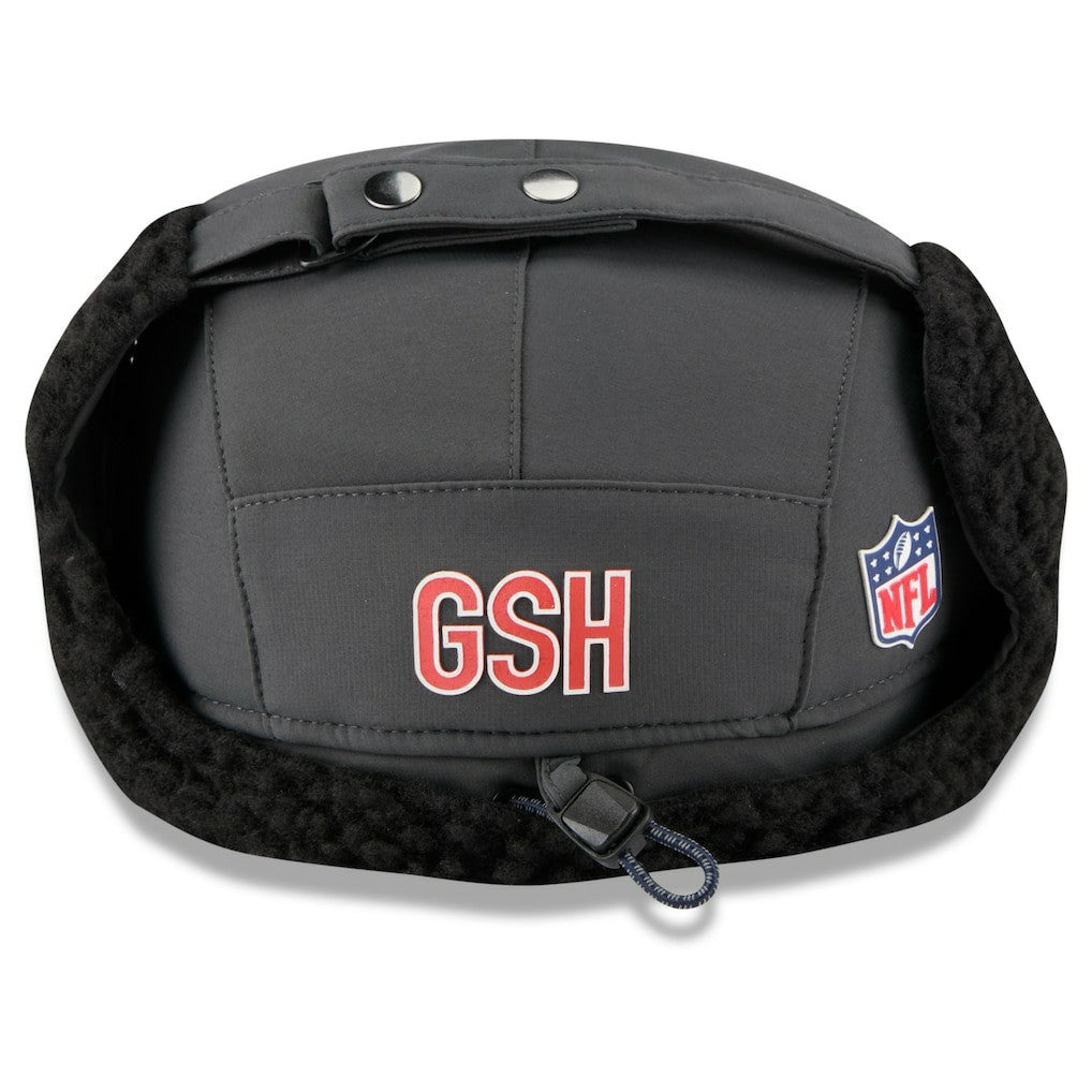 Chicago Bears New Era 2025 Sideline Cold Weather Runner Dog Ear Adjustable Hat Charcoal - NFL