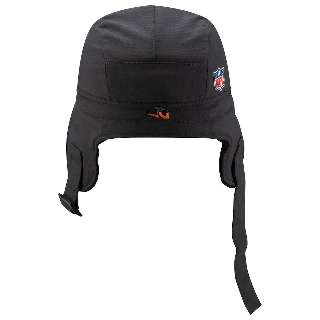 Cleveland Browns New Era 2025 Sideline Cold Weather Runner Dog Ear Adjustable Hat Charcoal - NFL