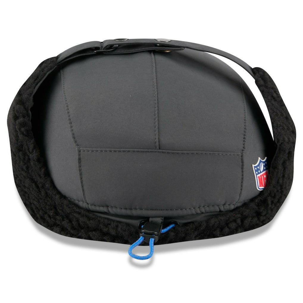 Detroit Lions New Era 2025 Sideline Cold Weather Runner Dog Ear Adjustable Hat Charcoal - NFL