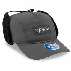 Houston Texans New Era 2025 Sideline Cold Weather Runner Dog Ear Adjustable Hat Charcoal - NFL
