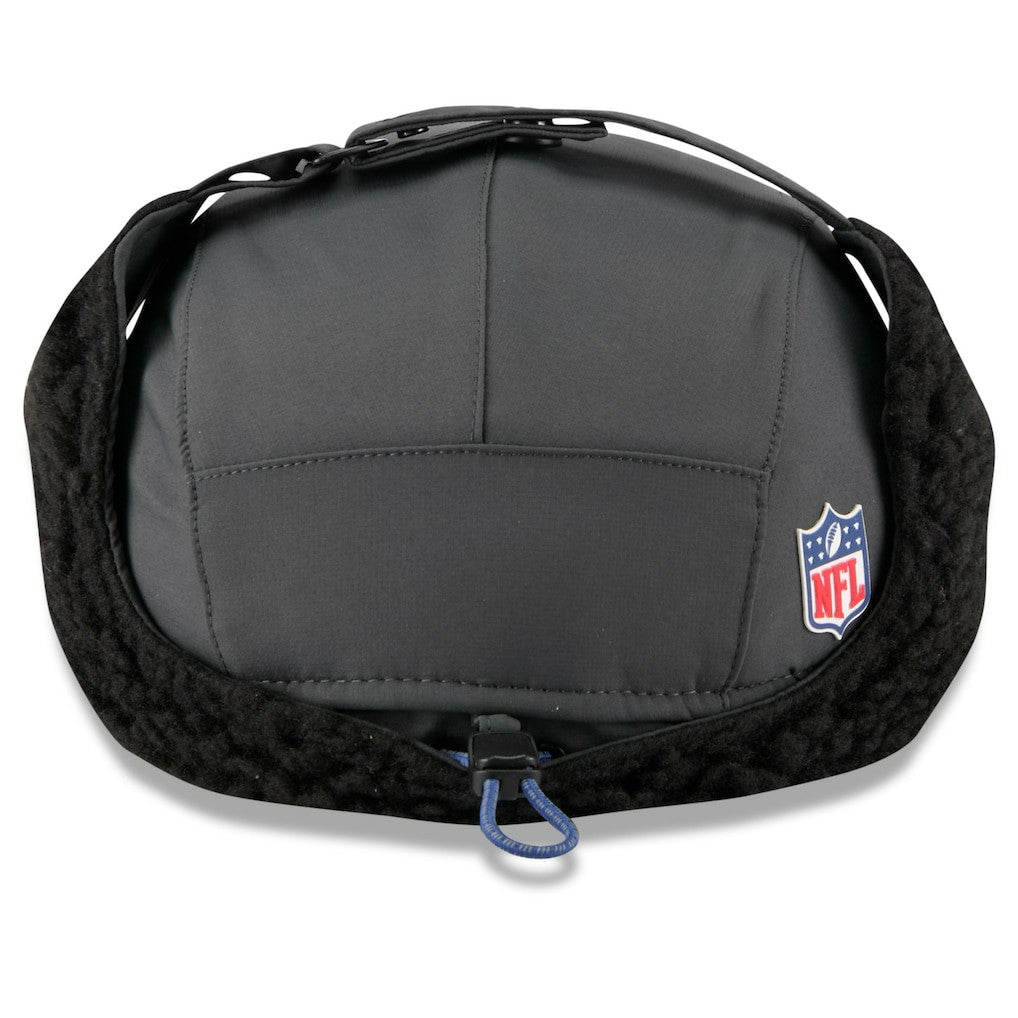 Indianapolis Colts New Era 2025 Sideline Cold Weather Runner Dog Ear Adjustable Hat Charcoal - NFL