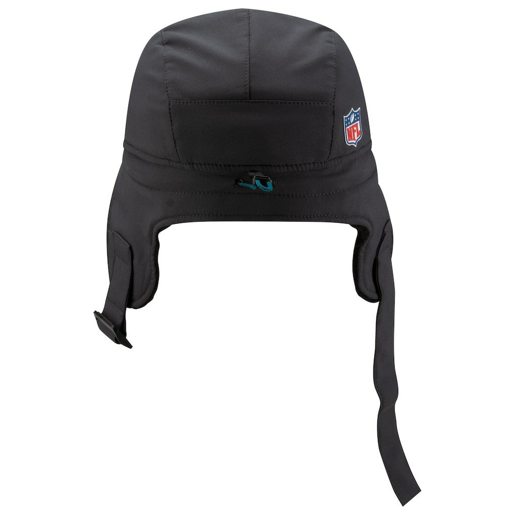 Jacksonville Jaguars New Era 2025 Sideline Cold Weather Runner Dog Ear Adjustable Hat Charcoal - NFL