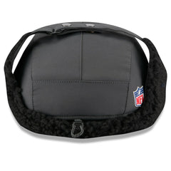 Las Vegas Raiders New Era 2025 Sideline Cold Weather Runner Dog Ear Adjustable Hat Charcoal - NFL