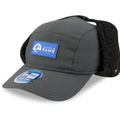 Los Angeles Rams New Era 2025 Sideline Cold Weather Runner Dog Ear Adjustable Hat Charcoal - NFL