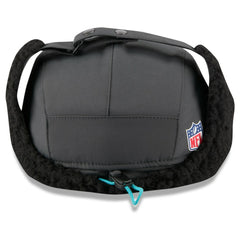 Miami Dolphins New Era 2025 Sideline Cold Weather Runner Dog Ear Adjustable Hat Charcoal - NFL