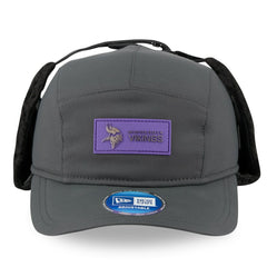 Minnesota Vikings New Era 2025 Sideline Cold Weather Runner Dog Ear Adjustable Hat Charcoal - NFL
