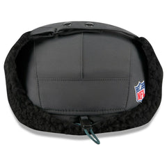 Philadelphia Eagles New Era 2025 Sideline Cold Weather Runner Dog Ear Adjustable Hat Charcoal - NFL