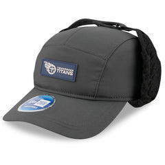 Tennessee Titans New Era 2025 Sideline Cold Weather Runner Dog Ear Adjustable Hat Charcoal - NFL