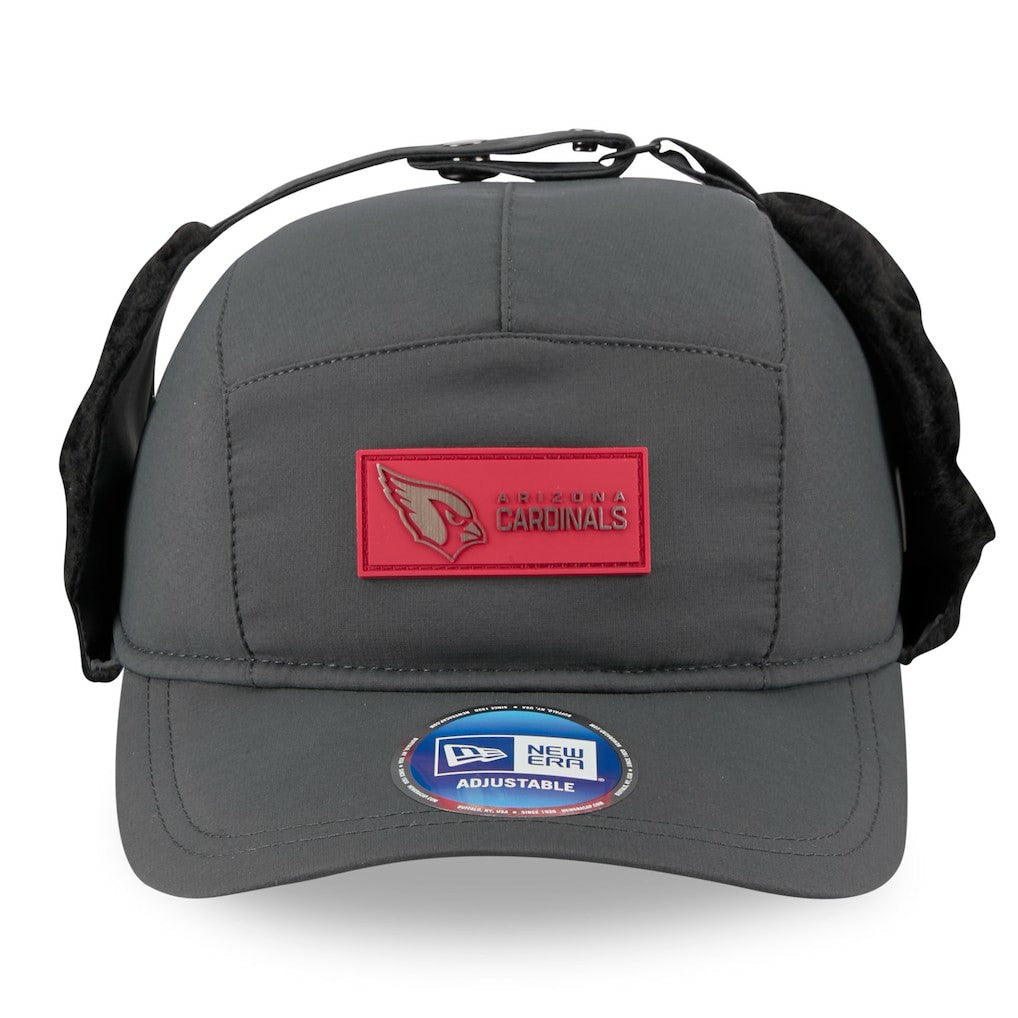 Arizona Cardinals New Era 2025 Sideline Cold Weather Runner Dog Ear Adjustable Hat Charcoal - NFL