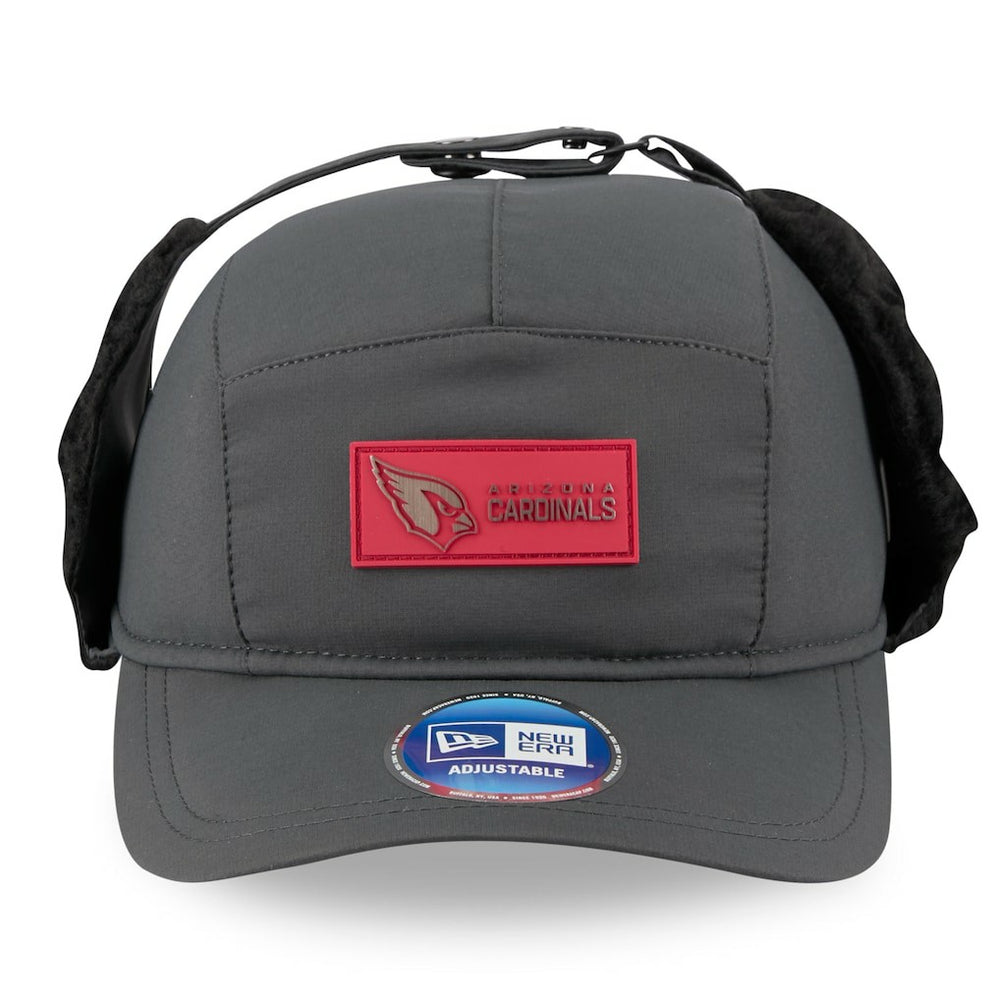 Arizona Cardinals New Era 2025 Sideline Cold Weather Runner Dog Ear Adjustable Hat Charcoal - NFL
