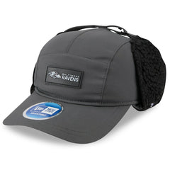 Baltimore Ravens New Era 2025 Sideline Cold Weather Runner Dog Ear Adjustable Hat Charcoal - NFL