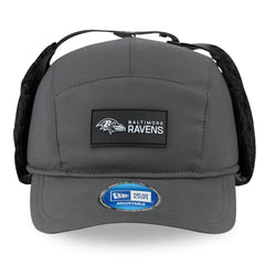 Baltimore Ravens New Era 2025 Sideline Cold Weather Runner Dog Ear Adjustable Hat Charcoal - NFL