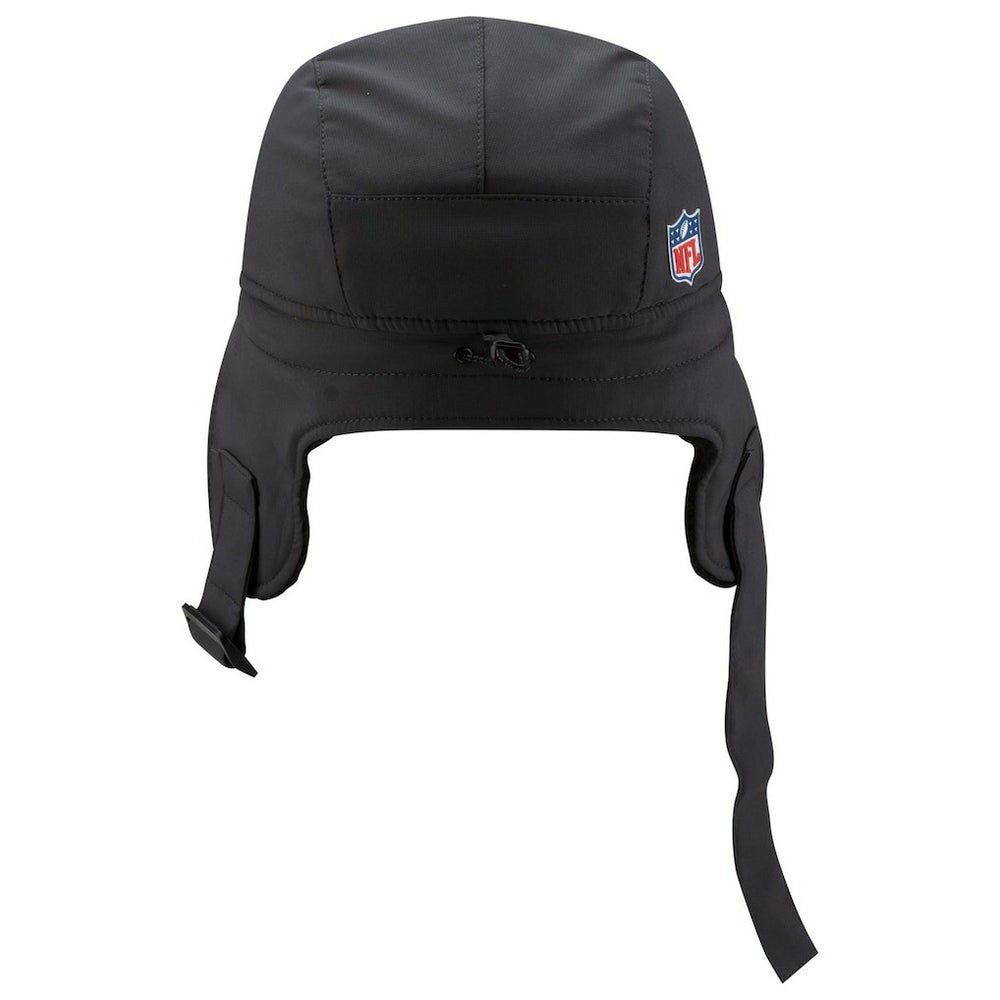 Atlanta Falcons New Era 2025 Sideline Cold Weather Runner Dog Ear Adjustable Hat Charcoal - NFL