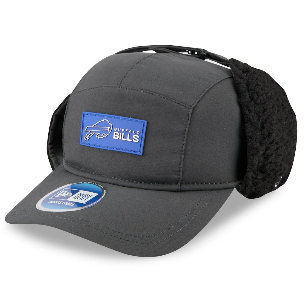 Buffalo Bills New Era 2025 Sideline Cold Weather Runner Dog Ear Adjustable Hat Charcoal - NFL