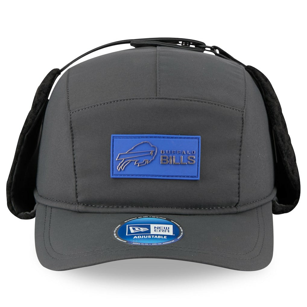 Buffalo Bills New Era 2025 Sideline Cold Weather Runner Dog Ear Adjustable Hat Charcoal - NFL