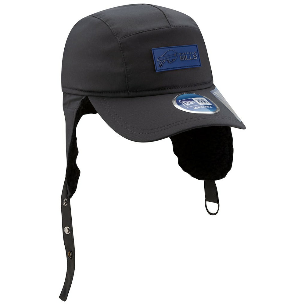 Buffalo Bills New Era 2025 Sideline Cold Weather Runner Dog Ear Adjustable Hat Charcoal - NFL