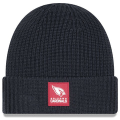 Arizona Cardinals New Era 2025 Sideline Cold Weather Cuffed Knit Hat Charcoal - NFL