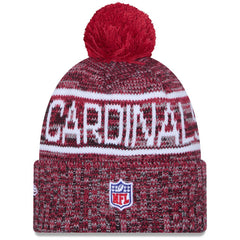 Arizona Cardinals New Era 2025 Sideline Cold Weather Cuffed Knit Hat with Pom Cardinal - NFL