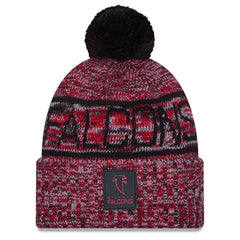 Atlanta Falcons New Era 2025 Sideline Cold Weather Cuffed Knit Hat with Pom Red - NFL