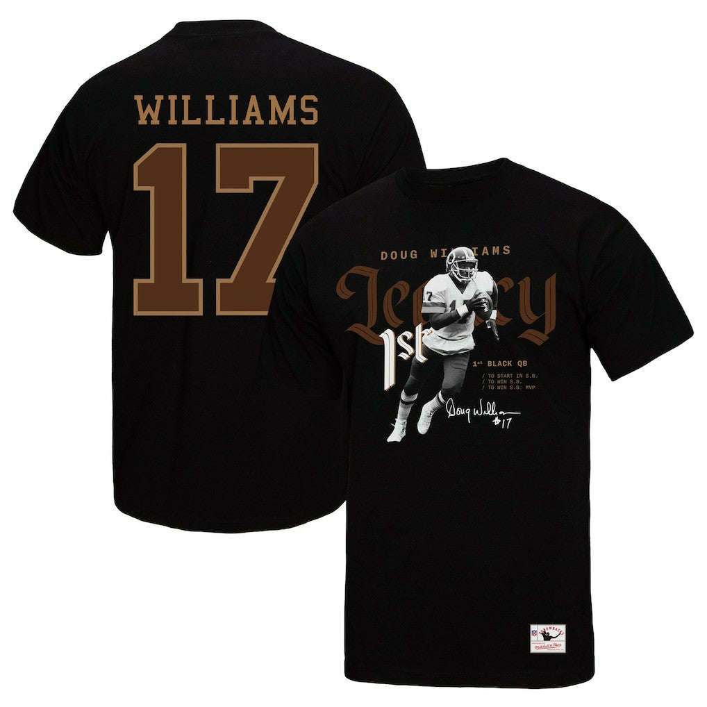 Doug Williams Washington Commanders Legacy Graphic T-Shirt Black - Mitchell & Ness