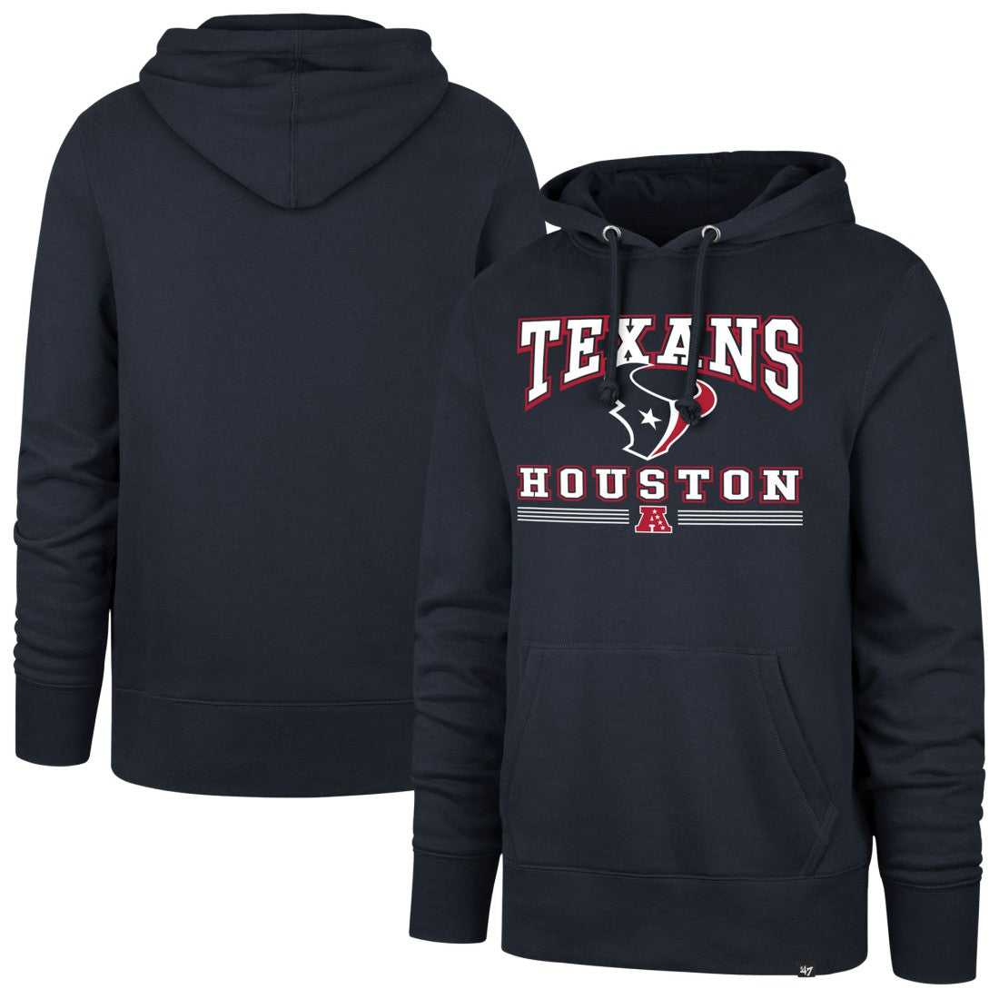 Houston Texans '47 Packed House Headline Pullover Hoodie Navy - 47 brand