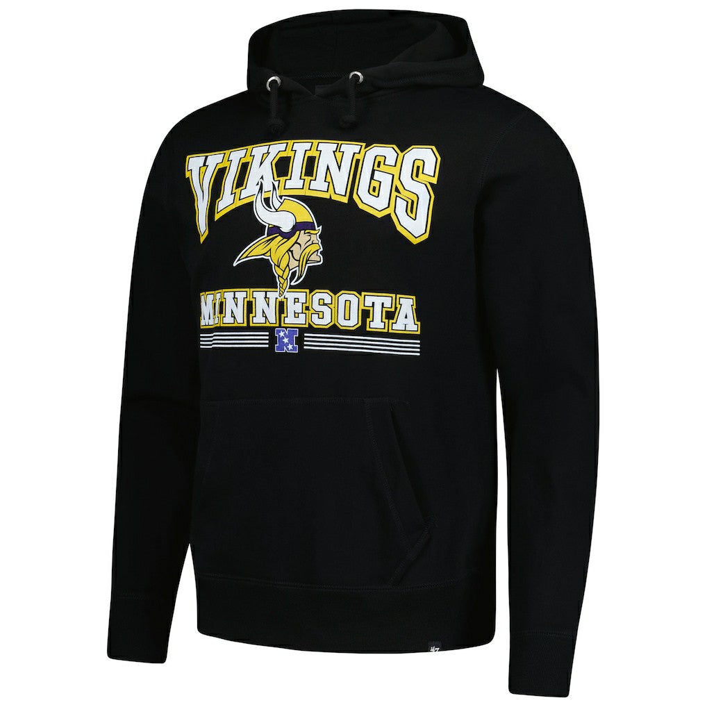 Minnesota Vikings '47 Packed House Headline Pullover Hoodie Black - 47 brand