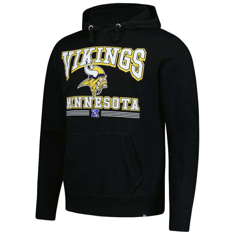 Minnesota Vikings '47 Packed House Headline Pullover Hoodie Black - 47 brand