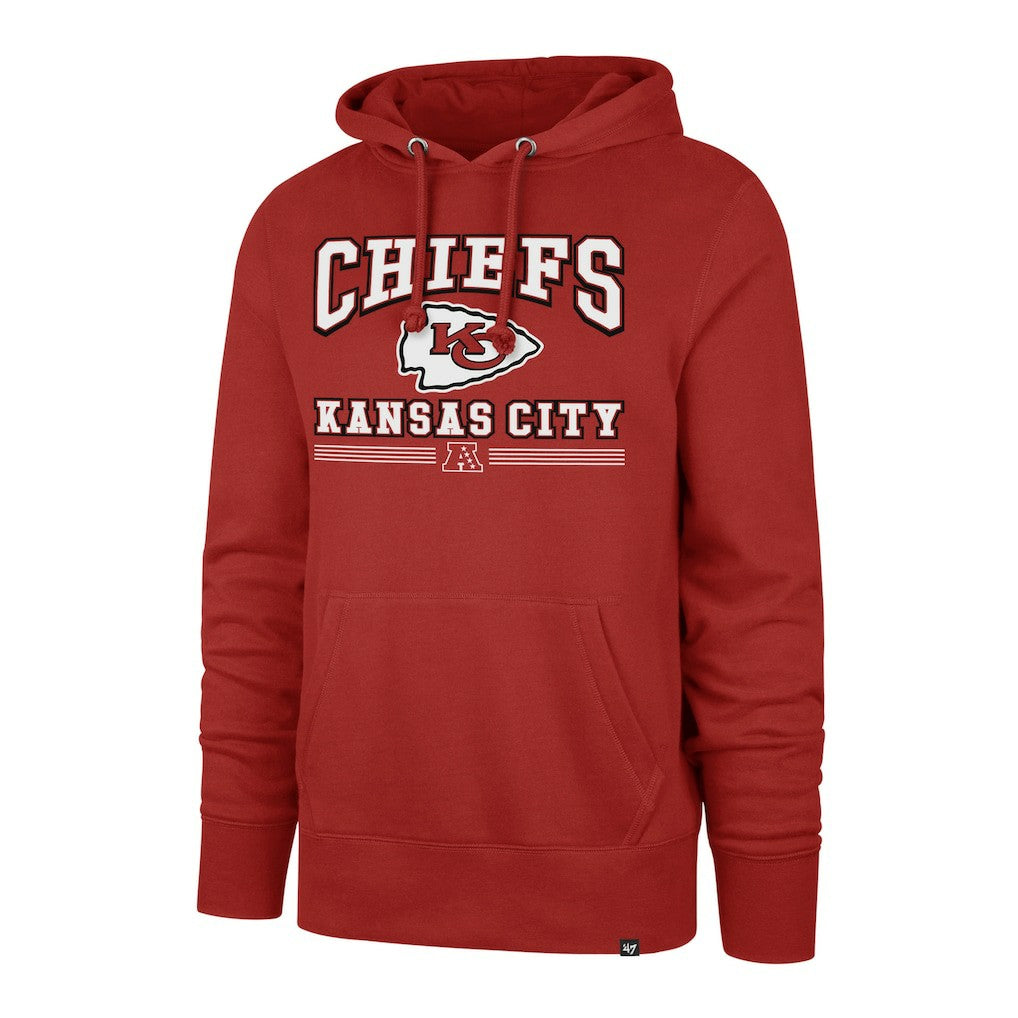 Kansas City Chiefs '47 Packed House Headline Pullover Hoodie Red - 47 brand