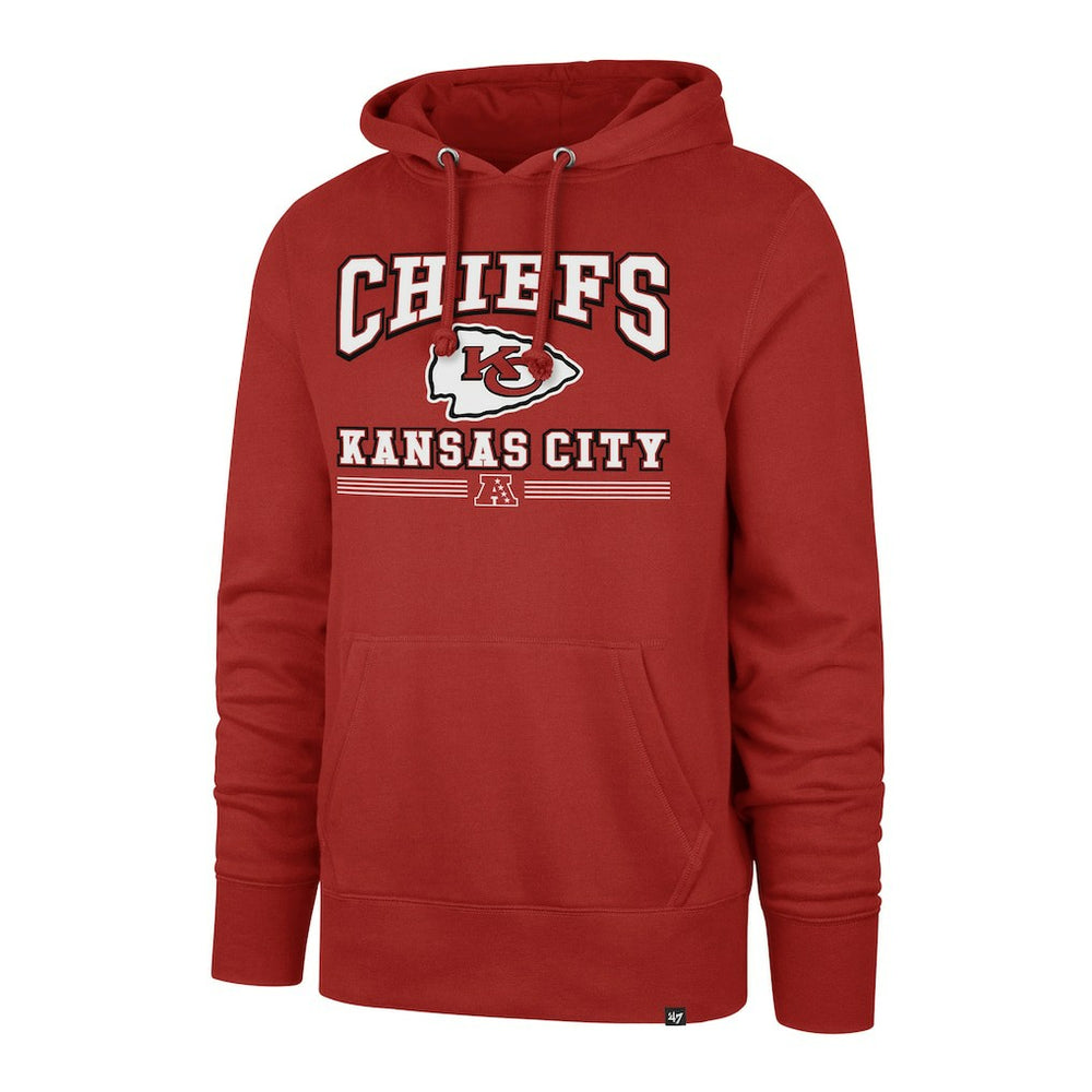 Kansas City Chiefs '47 Packed House Headline Pullover Hoodie Red - 47 brand