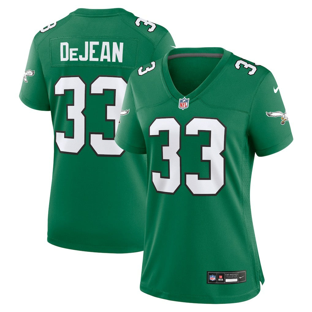 Cooper DeJean Philadelphia Eagles Women's Alternate Game Jersey Kelly Green - Nike