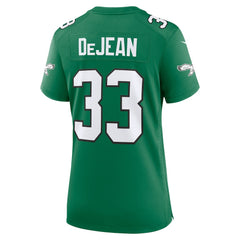 Cooper DeJean Philadelphia Eagles Women's Alternate Game Jersey Kelly Green - Nike