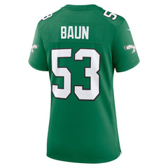 Zack Baun Philadelphia Eagles Women's Alternate Game Jersey Kelly Green - Nike