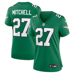 Quinyon Mitchell Philadelphia Eagles Women's Alternate Game Jersey Kelly Green - Nike