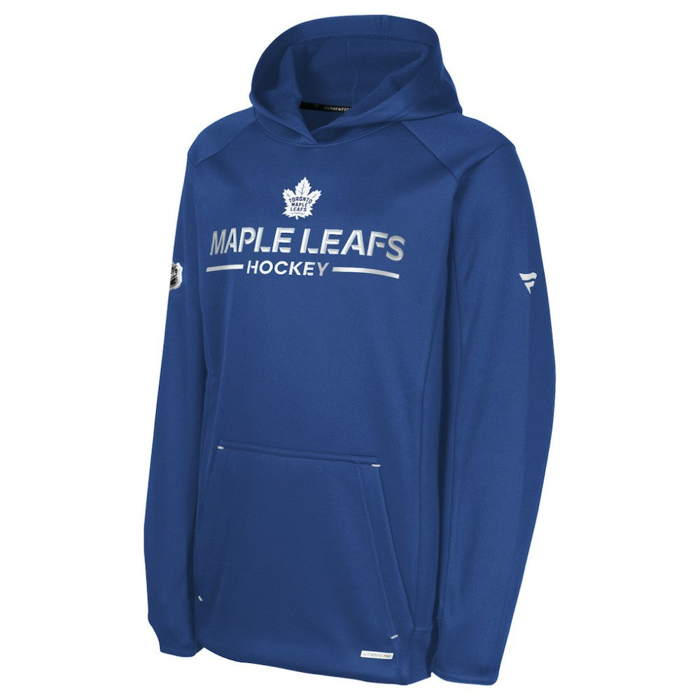 Toronto Maple Leafs - Fanatics Youth Authentic Pro Rink Raglan Hoodie Blue