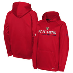 Florida Panthers - Fanatics Youth Authentic Pro Rink Raglan Hoodie Red