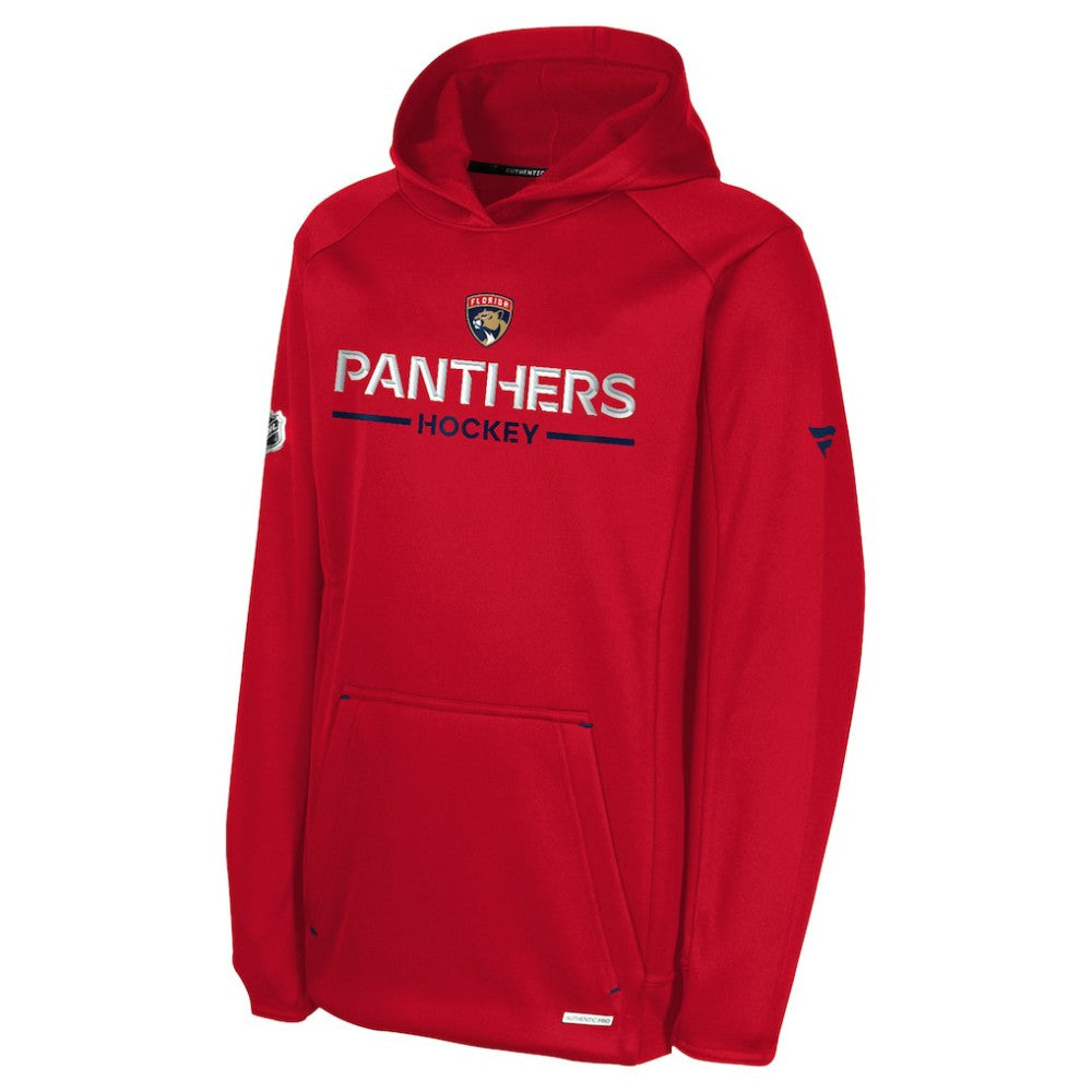 Florida Panthers - Fanatics Youth Authentic Pro Rink Raglan Hoodie Red